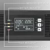 Qoltec USV AWARYJNY DO RACK 3KVA 3000W Leistungsfaktor 1.0 LCD EPO USB on-LINE (3VA, 3000W, Doppelwandlungs-Online-USV), USV