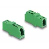Optical Fiber Coupler LC Simplex female to LC Simplex female APC Grün DeLOCK 87984