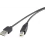 USB-Kabel Renkforce Duplex USB-A Wendbar auf USB Typ B 2.0, 0,5 m