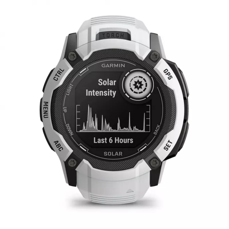 Garmin Instinct 2X Solar 2,79 cm (1,1) MIP 50 mm Digital 176 x 176 Pixel Touchscreen Weiß GPS (Satellit)