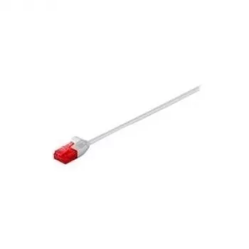 Wentronic Goobay CAT 6 schlank-Patch-Kabel, U/UTP, Grau, 5 m – Kupfermaterial (93754)