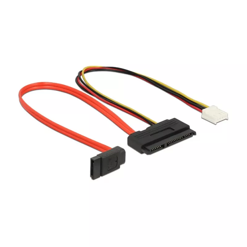 SATA-Kabel DeLOCK 0,3 m SATAIII 7p + Floppy 4p/SATAIII 22p