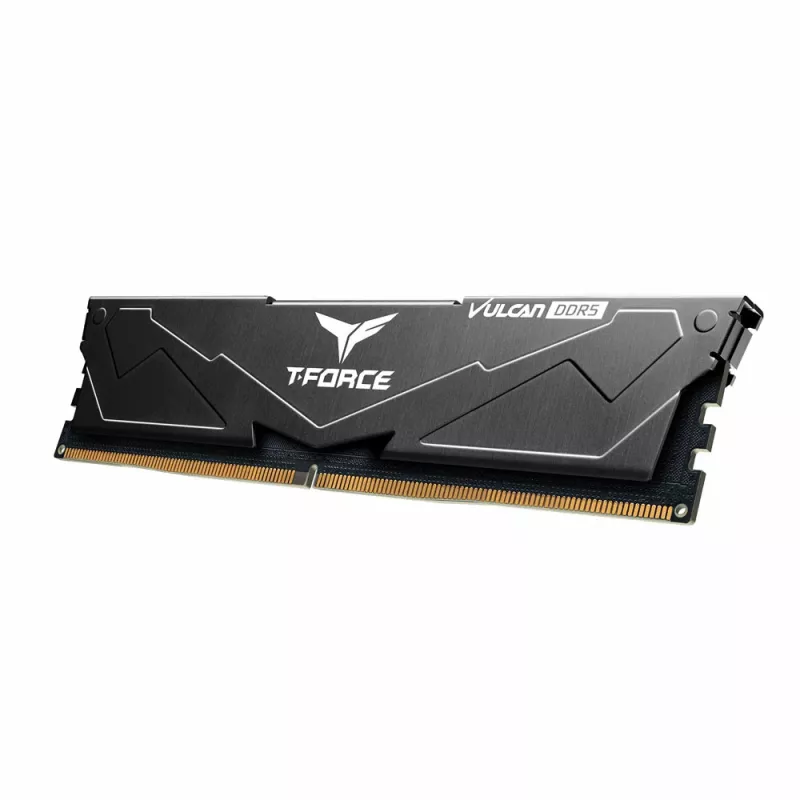 T-FORCE Vulcan - DDR5 - Kit - 32 GB: 2 x 16 GB - DIMM 288-PIN - 3000 MHz / PC5-48000 - CL30 - 1,35 V - ungepuffert - On-Die-ECC - Schwarz (FLBD532G6000HC30DC01)