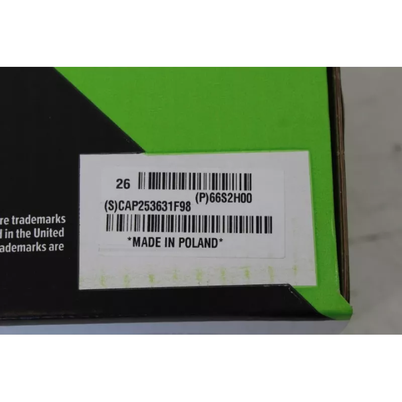 Tonerpatrone Lexmark Cartridge CollecReturn Program 66S2H00, schwarz, 28.400 Seiten — beschädigte Verpackung