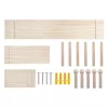 Kabelorganizer MACLEAN MC-131 WD Holzbrett für Tisch- und Wandmontage, max. Belastung 20 kg
