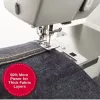 Nähmaschine SINGER Heavy Duty 4432 — elektrisch, 32 Stichmuster, 1-Stufen-Knopfloch, Freiarm, grau