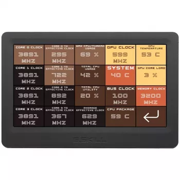 7 Zoll LED Touchscreen-Display G.SKILL GD-A7PCCSK-WGD 1024x600 300 cd/m²