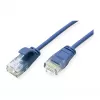 ROLINE GREEN UTP Patchkabel Cat.6A (Klasse EA), LSOH, schlank, Blau, 0,15 m