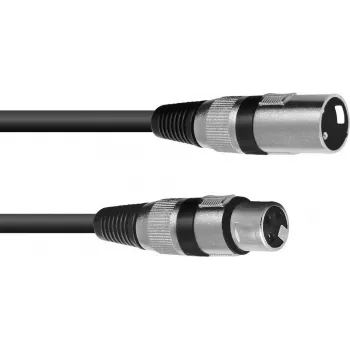 XLR-Kabel Omnitronic 3022045N — 1 x XLR male to 1 x XLR female, 1,5 m