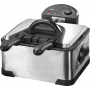 Fritteuse CLATRONIC FR 3195 – Doppelfritteuse 4 L, 2000 W, Edelstahl, schwarz