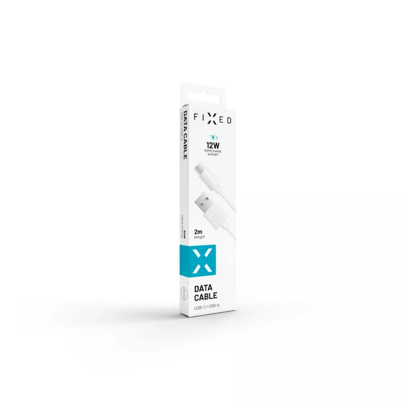 USB-auf-USB-C Daten- und Ladekabel FIXED FIXD-UC2M-WH — 2,0 m, weiß