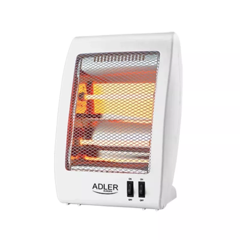 Adler | Heizgerät | AD 7709 | Halogen-Heizgerät | 800 W | Anzahl der Leistungsstufen 2 | Weiß