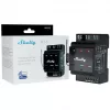 Intelligentes Relais Shelly Wave PRO 3 — schwarz, Kunststoffgehäuse, 110–240 V AC, 50–60 Hz, 0,3 W, 53×59×96 mm