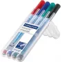 Marker Staedtler Lumocolor correctable 305 4 Stück Grün Schwarz Blau Rot