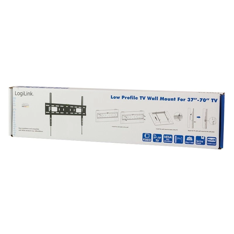TV-Halterung LogiLink BP0017 177,8 cm (70 Zoll) Schwarz