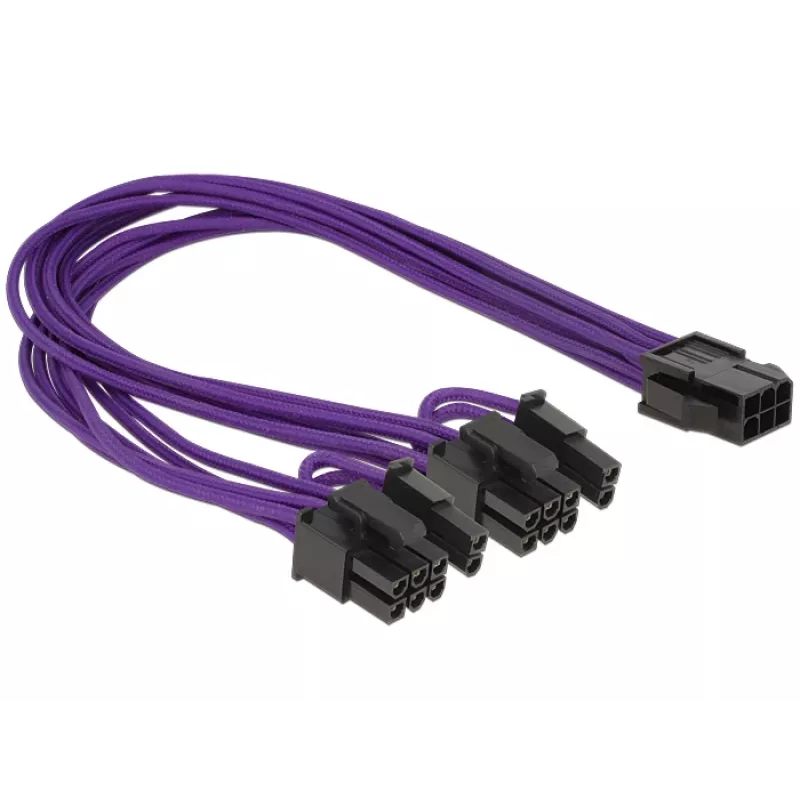 DeLOCK PCI Express Kabel 6-Pin - 2 x 8-Pin 0,3 m