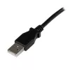 StarTech.com 3m USB 2.0 A auf rechtwinkliger B Kabel – M/M, 3 m, USB A, USB B, USB 2.0, Schwarz