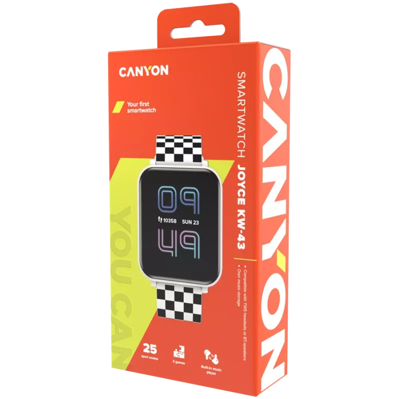 Smartwatch Canyon CNE-KW43 Schwarz Weiß