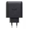 Ladegerät Trust Maxo 65W 2-Port USB-C GaN Ladegerät Schnellladen Schwarz