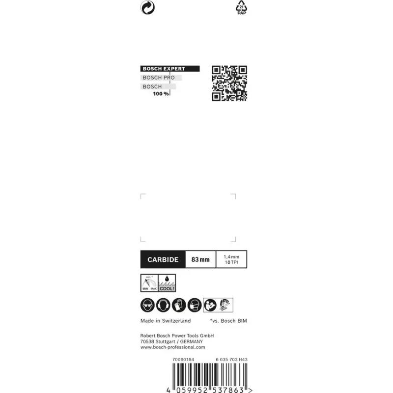 Bosch Expert T118 EHM Stichsägeblatt Carbide 3 Stk.