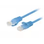 Netzwerk-Patchkabel LANBERG Cat6 U/UTP 0,25 m RJ-45 auf RJ-45 blau