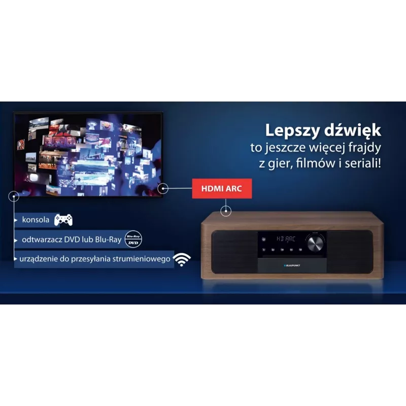 Tragbarer Bluetooth-Lautsprecher BLAUPUNKT MS22BT — Kabelloser tragbarer Sound, Bluetooth-Konnektivität