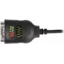 Delock USB Typ-A auf Seriell DB9 Adapter mit 9 LED RS-232 Tester - Seriell-Adapter - USB - RS-232 x 1 - Schwarz (90497)