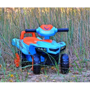 Rutschfahrzeug Milly Mally Ride-on Monster Navy — Kinder-Sitz-Rutschfahrzeug, niedrige Sitzhöhe
