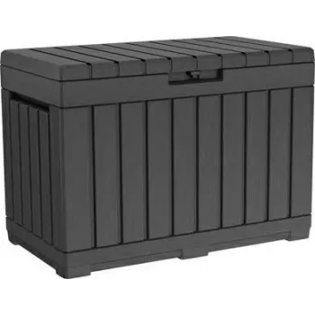 Aufbewahrungsbox für den Außenbereich Keter Kentwood 190L — 190 Liter, Graphit, Klapptür, 823×457×577 mm