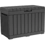 Aufbewahrungsbox für den Außenbereich Keter Kentwood 190L — 190 Liter, Graphit, Klapptür, 823×457×577 mm