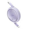 Baseus Free2Pull - 20 W USB-C auf Lightning ausziehbares Kabel, 1 m (lila)