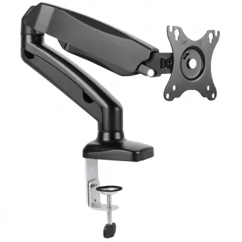 Monitorhalterung MONTIS MT014 für 1 Display, Tischmontage, Gasfeder-Höhenverstellung, für Bildschirme bis 81,3 cm (32 Zoll), max. Belastung 8 kg, schwarz
