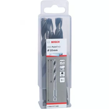 HSS PointTeQ Metallbohrer-Set 5-teilig 10 mm Sechskantschaft Länge 133 mm