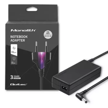 Qoltec 50075.90W Netzteil für ASUS | 90W | 19V | 4,9A | 5,5*2,5 | +Netzkabel