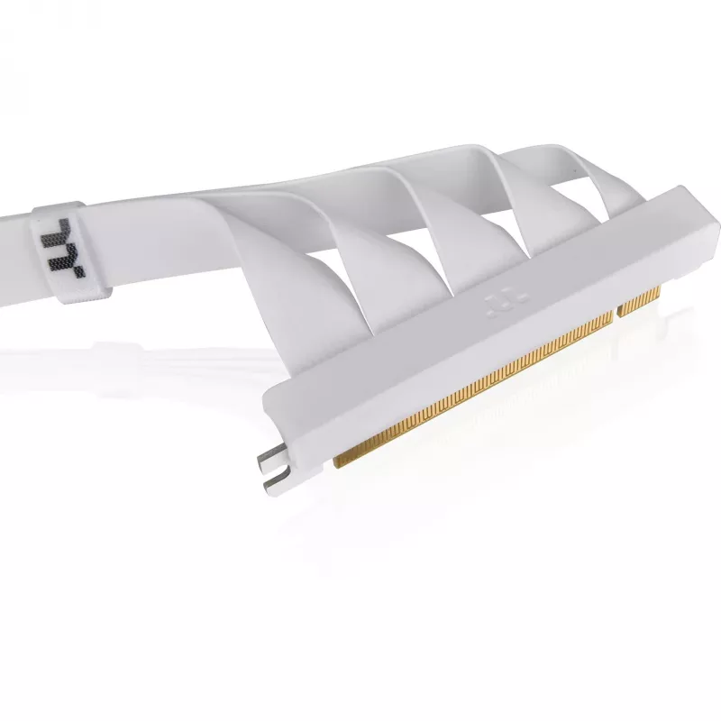 Thermaltake PCI-E 4.0 Dual 90 Degree Riser-Kabel, 40 cm, Weiß (AC-077-CO6OTN-C1)