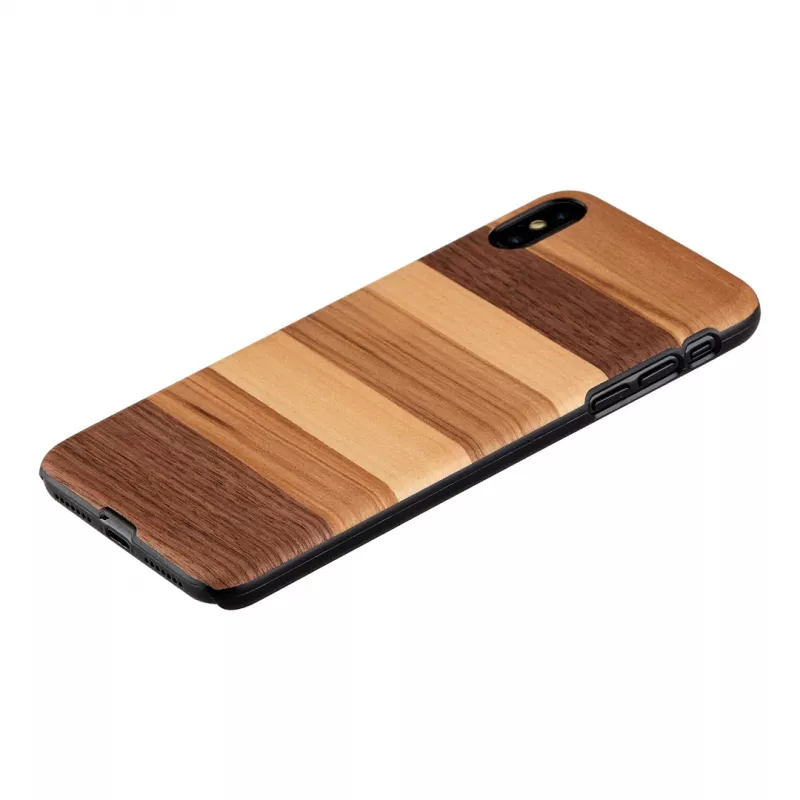 Smartphone-Hülle man and wood für iPhone XS Max — Schwarz
