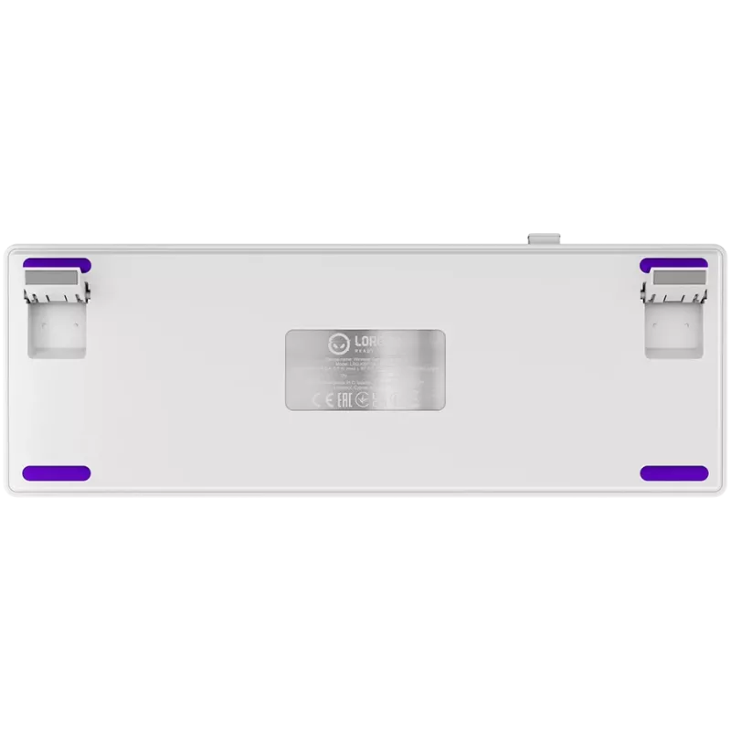 LORGAR KBP70MW, Kabellose 65% Mechanische Gaming-Tastatur Pro, Weiß, EN-Layout