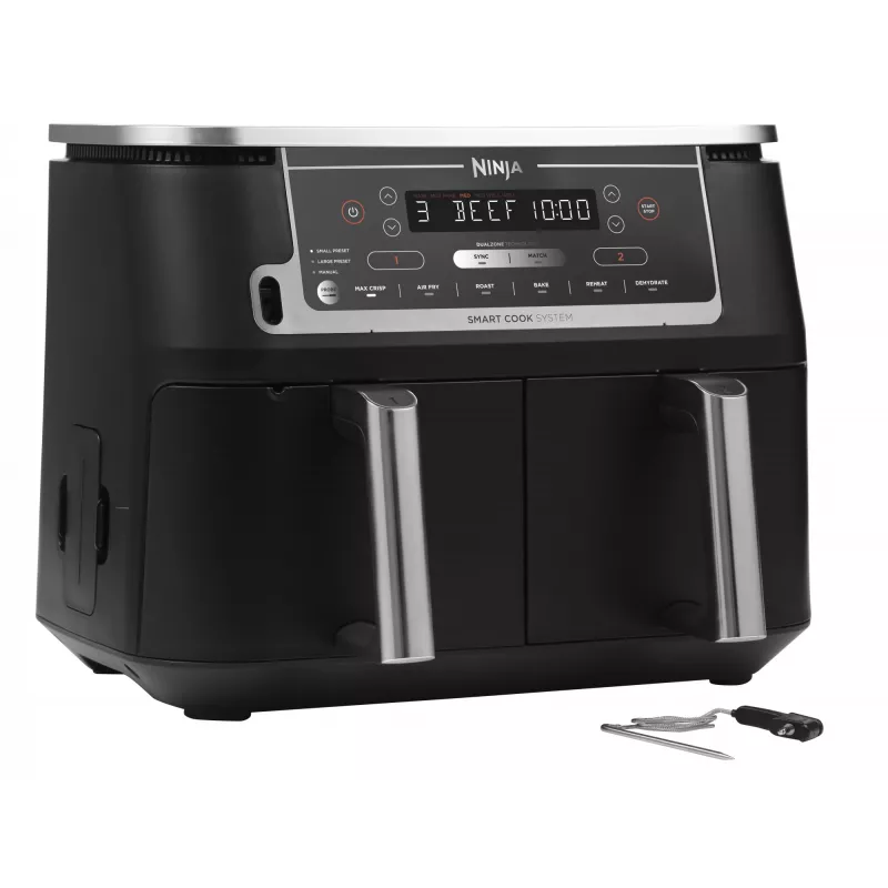 Ninja AF451EU Heißluftfritteuse Single 9,5 L 2470 W Schwarz