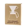 Papier-Kaffeefilter HARIO für runden HARIO-Kaffeemaschine, 100 Stück, weiß