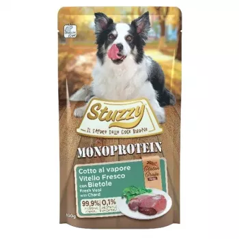 STUZZY Monoprotein Kalb mit Roter Bete - Nassfutter für Hunde - 150g