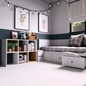 Topeshop MALAX 2X3 BIEL Wohnzimmer-Bücherregal