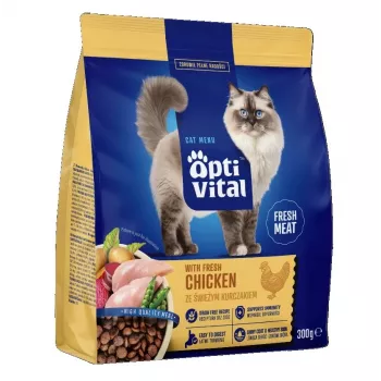 OptiVital Alleinfuttermittel für ausgewachsene Katzen mit Huhn 300g