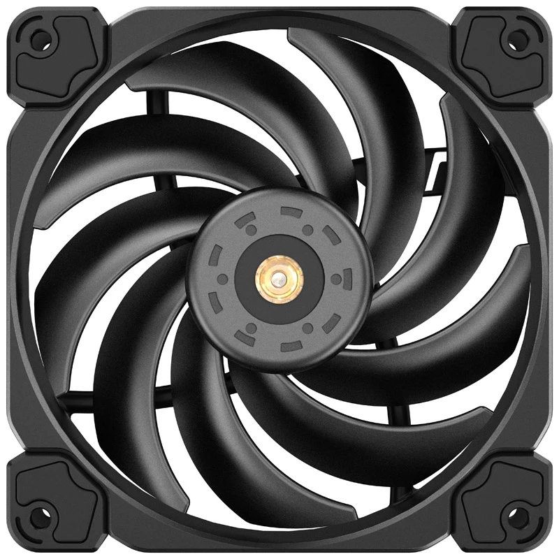 120-mm-Gehäuselüfter Jonsbo HF-120 PWM, schwarz, 120×120×25 mm, PWM-Steuerung