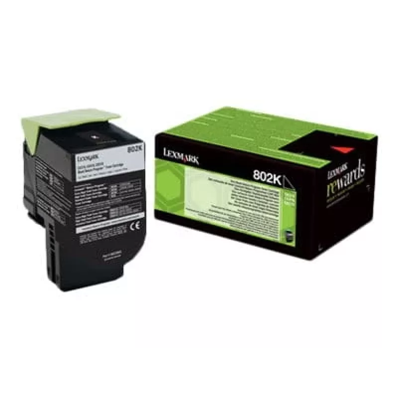 Toner Lexmark 80C20K0 802K Schwarz 3000 Seiten