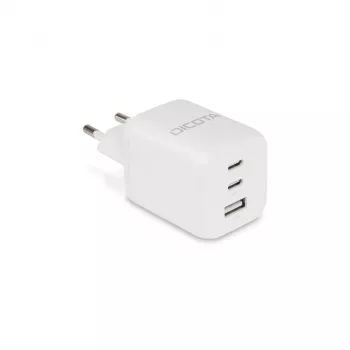 DICOTA D32054 Ladegerät für Mobilgeräte Universal Weiß AC Schnellladen Innenbereich
