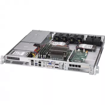 Supermicro - SuperChassis 515-R407 - Rack-Mount 1U STD und WIO MB 2 x 2,5 LEDs 4 x PWM-Lüfter 2 x Lüfter für AOC-Kühlung Netzteil 400 W 43 x 437 x 429 mm