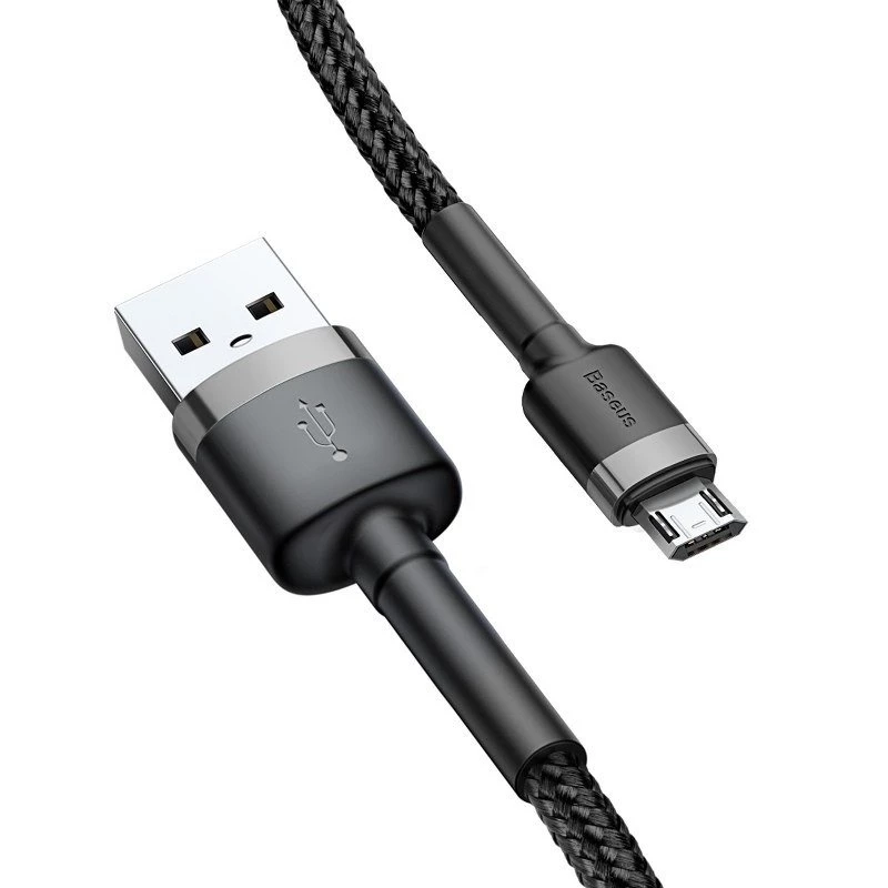 Baseus Cafule 2.4A 1m Micro-USB-Kabel (grau/schwarz)