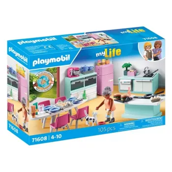 Küche Playmobil My Life Kitchen 71608 Mehrfarbig Kunststoff 4-10 Jahre