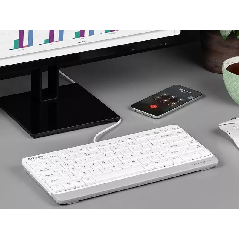 Tastatur A4Tech FSTYLER FK11 Weiß A4TKLA47119 (A4TKLA47119)