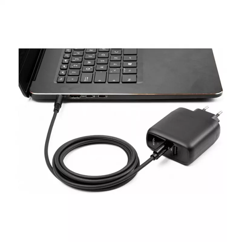 DeLOCK Laptop-Ladekabel USB Typ-C Stecker auf Dell 4.5 x 3.0 mm Stecker 1,5 m 20 V